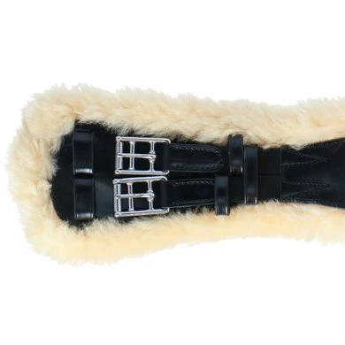 BR Dressuursingel Lincoln Zwart/Naturel 70cm - Afbeelding 3