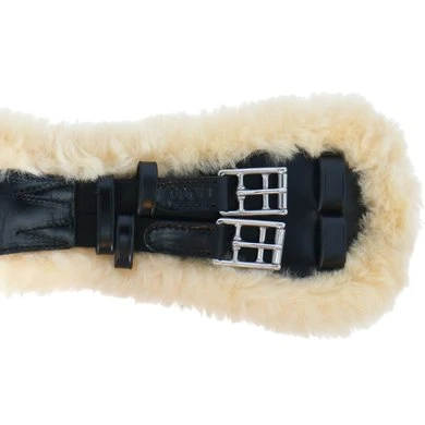 BR Dressuursingel Lincoln Zwart/Naturel 70cm - Afbeelding 5