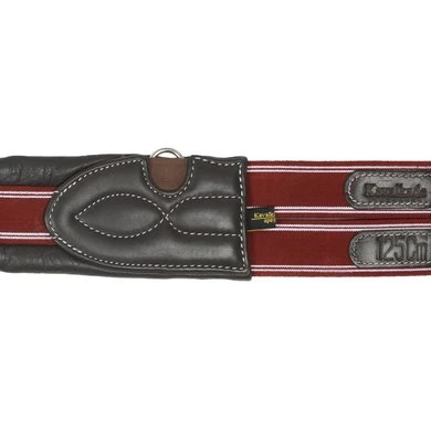 Kavalkade Singel Dekor Softleer Bruin/Bordeaux 120cm - Afbeelding 5