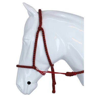 F.R.A. Bitloos Hoofdstel Igor Vaste Teugel Katoen Groen/Rood Cob/Full