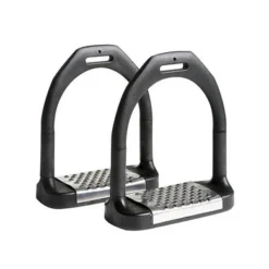 Feeling Stijgbeugels Flexi Large RVS Zwart 12,5cm