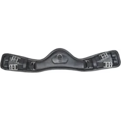 HKM Ledersingel Dressage Anatomic Zonder Elastiek Zwart